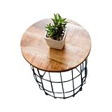 Industro-Mangowood Side Table 40x45cm