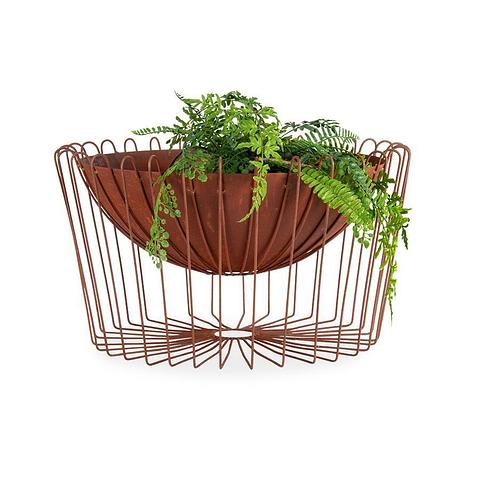 Rust Contemporary 'Floating' Firebowl 55x55x21cm