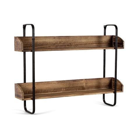Industro-Chic Hanging Wall Shelves 81x17x61cm