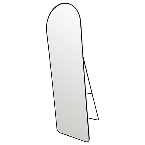 Black Arch Cheval Floor Mirror w/ Stand 50x4x165cm