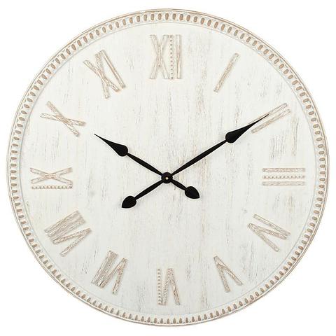 80cm Hamptons Roman Numeral Rimmed Wall Clock 80x4cm