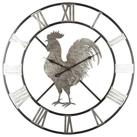 60cm Country Rooster Wall Clock 60x3.5cm