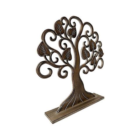 Hand-Carved Tree-of-Life Table Plaque 40x5x40cm