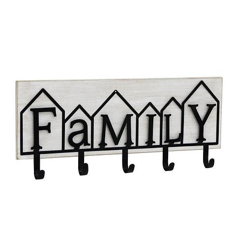 Family 5-Hook Wall Hanging 60x5x24.5cm (2)