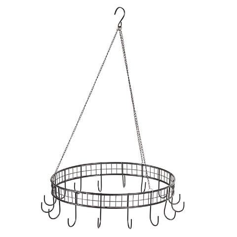 Round Hanging Circle w/Hooks 40x10cm (2/6)