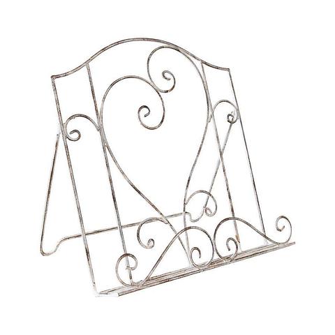 French Provincial Heart Recipe Book Stand 37x25x37cm