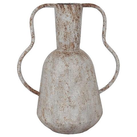Artisan Aged Vase w/ Abstract Handles 27x17x33cm