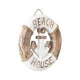 Handcrafted Beach house Anchor Wallart 30x3cm