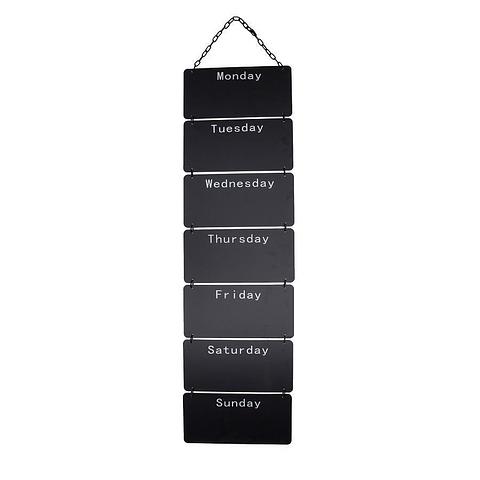 Seven-Day Message-Stack Blackboard 28x1.5x104cm