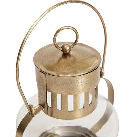 Traditional Vintage Tealight Lantern 15.5x13x23cm