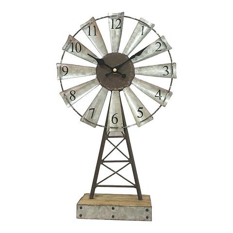 Windmill Table Clock 25x8x41cm