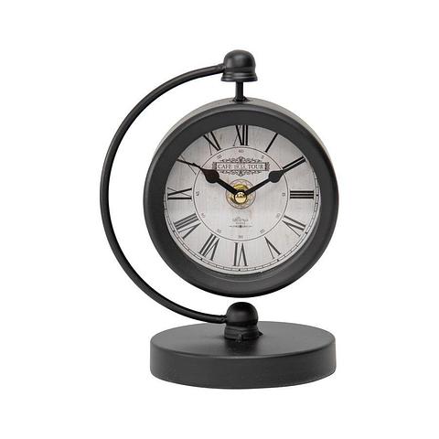 CafÃ© Black Crescent Table Clock 15x12.5x20.5cm