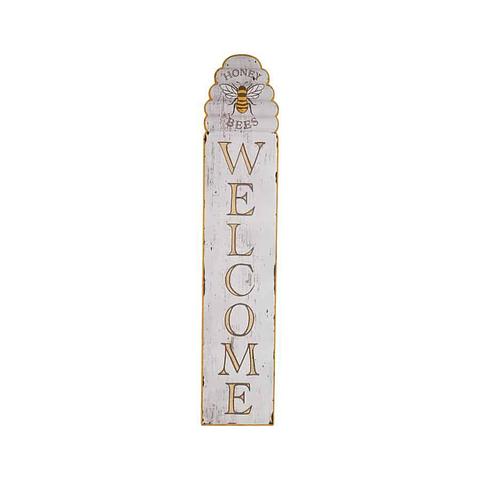 120cm Bee-Hive Welcome Wall Sign 24x2.5x120cm