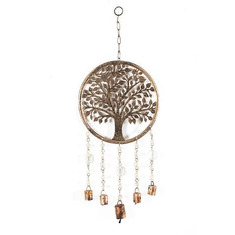 Handcrafted Hanging Tree of Life w/Beads & Bells 25x60cm (4/40)