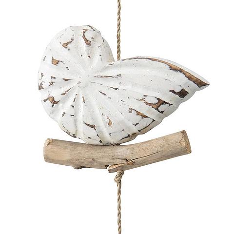 Handcrafted Shells w/Driftwood Hanger 11x100cm