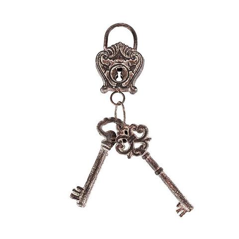 Artisan Vintage Lock and Keys 7x6x34cm