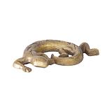 Curled Up Gecko Paperweight/ DÃ©cor 11x2x17cm