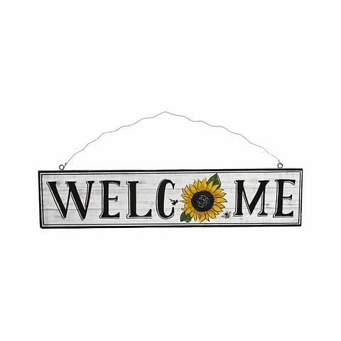 Sunflower Welcome Sign 40x1x9cm