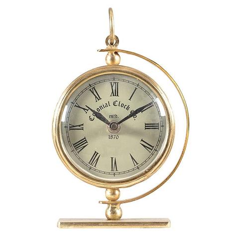 Antiq-Gold Framed Colonial Table Clock 13x6x18cm (2/18)