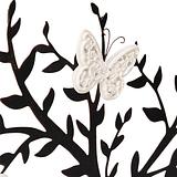 Laser-Cut Family w/ White Butterflies Wall Art 51x2.5x41cm