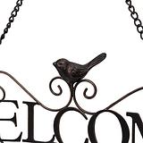 Hanging Welcome Chime w/ Bird 42x4.5x76cm