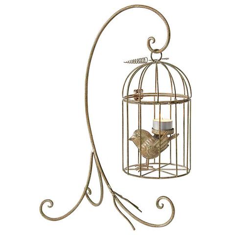 Birdcage on Stand Candleholder 18x28x42.5cm