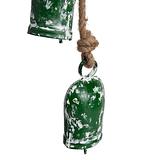 Handcrafted Antique Green Bells Hanging Garland 7x5x96-118cm