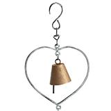 Handcrafted Hearts w/Floating Bells Hanging Mobile 13x4.5x105-117cm