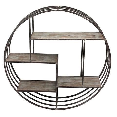 Round Elementals Floating Shelves Wall Hanging 80x18cm(1/1)