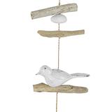Hand-Carved String of Birds w/Driftwood 12x90cm
