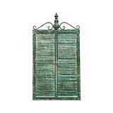 Shutter Frame 105cm Wall Mirror - Distressed Brushed Teal